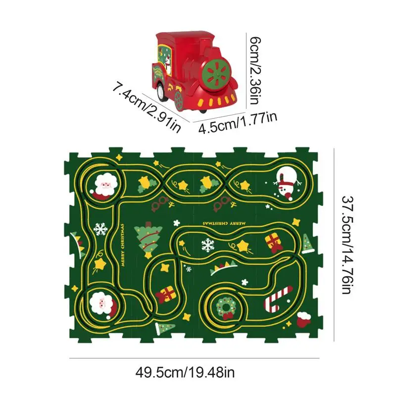 Rompecabezas educativo para niños, coche ferroviario, juguete de montaje artesanal, coches de pista de dibujos animados, juegos de mesa lgicos, rompecabezas, juguetes de regalo