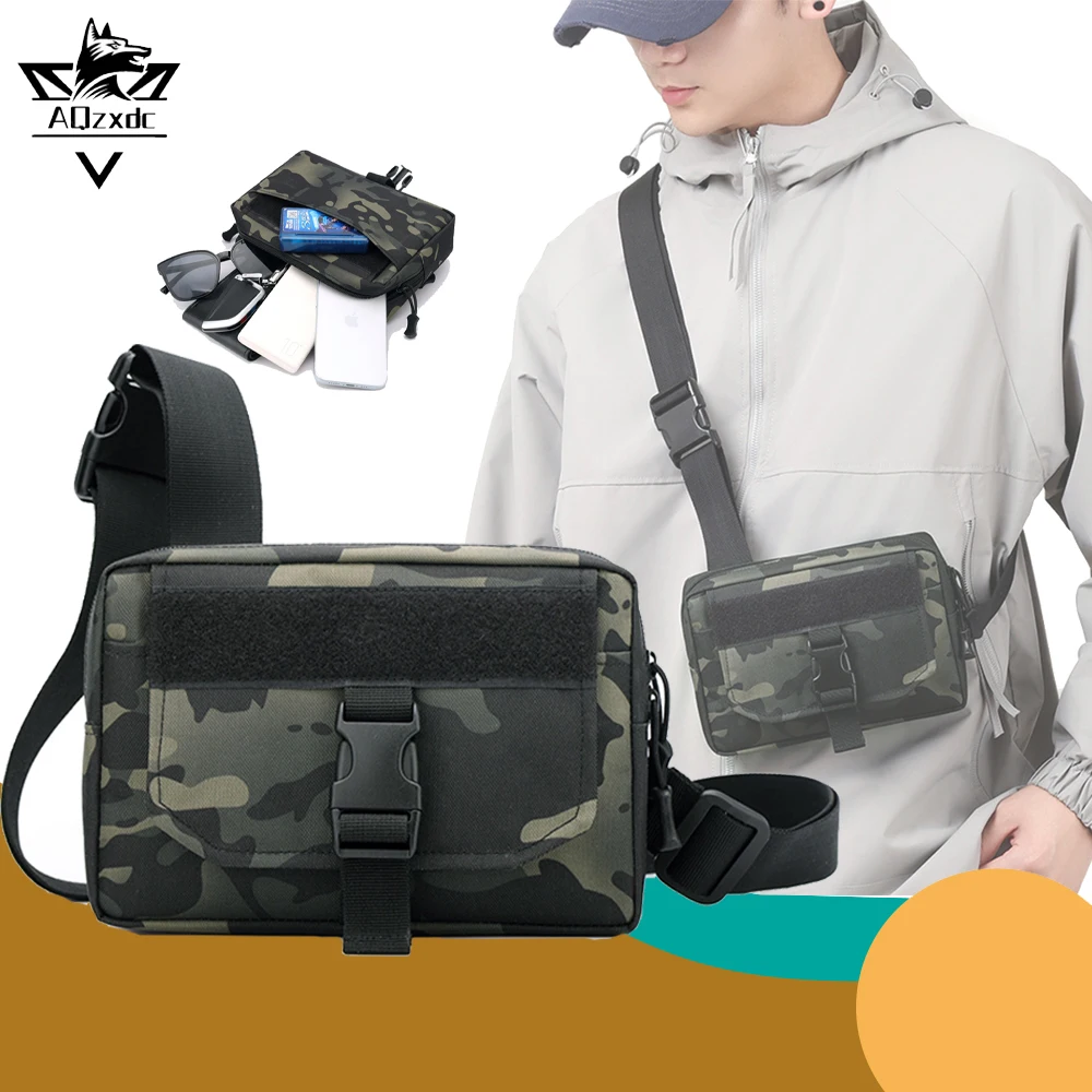 

Tactical Chest Bag Pouch Multi-functional Waterproof Sports Camouflage Shoulder Messenger Packet for Hunting Camping Traveling