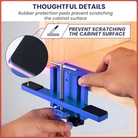 AEF4-Cabinet Door Mounting Jig Hinge Hardware Tool Support Arm Clamp Easy Installation