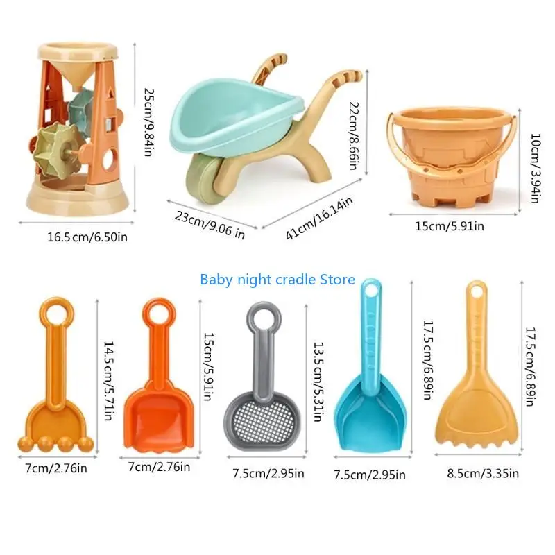 Đồ chơi bãi biển J2ff dành cho trẻ mới biết đi trẻ sơ sinh Sand Molds Sandy Sand Spade Gadgets