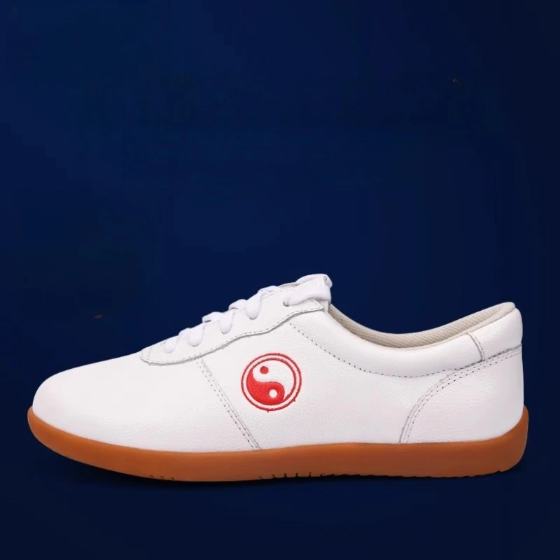 

Обувь для тай-чи из натуральной яловой кожи для кунг-фу, ушу, боевые искусства, мягкая гибкая подошва, легкая мужская и женская обувь