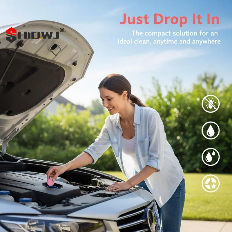 Solid Car Windscreen Cleaner Tablets Effervescent Washer Glass Cleaner Concentrated Wiper Detergent Auto Accessories