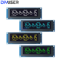 3.12 inch OLED Display Module SSD1322 256x64 for Arduino STM32 Raspberry Pi, SPI I2C Interface with Pre-soldered Pin Header