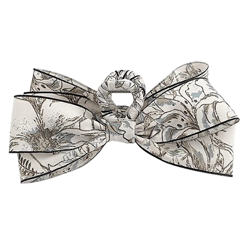 China Bowknot Vintage Large Hair Claw Clips Women Elegant Bow Barrette Crab Hairpins Girls Headwear Hair Accessories Female