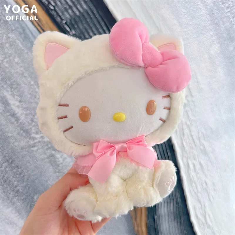 kawaii Cinnamorolls Plush Key Chains 10/20cm HelloKittys Plush Doll Kuromis Bag Pendant Cartoon Accessories Birthday Gift