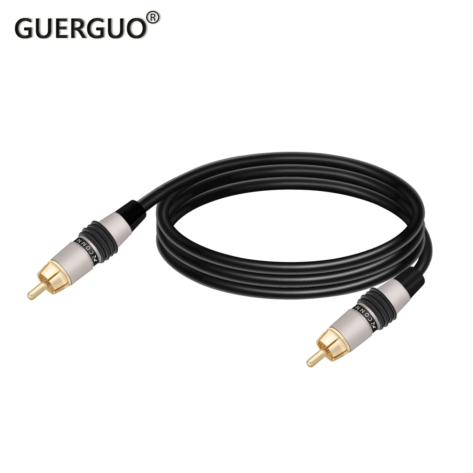 

GuerGuo 1 PC RCA Audio Cable RCA Male to RCA Male Cable Stereo Audio Cable AV for DVD TV CD Sound Amplifier 0.3M-20M