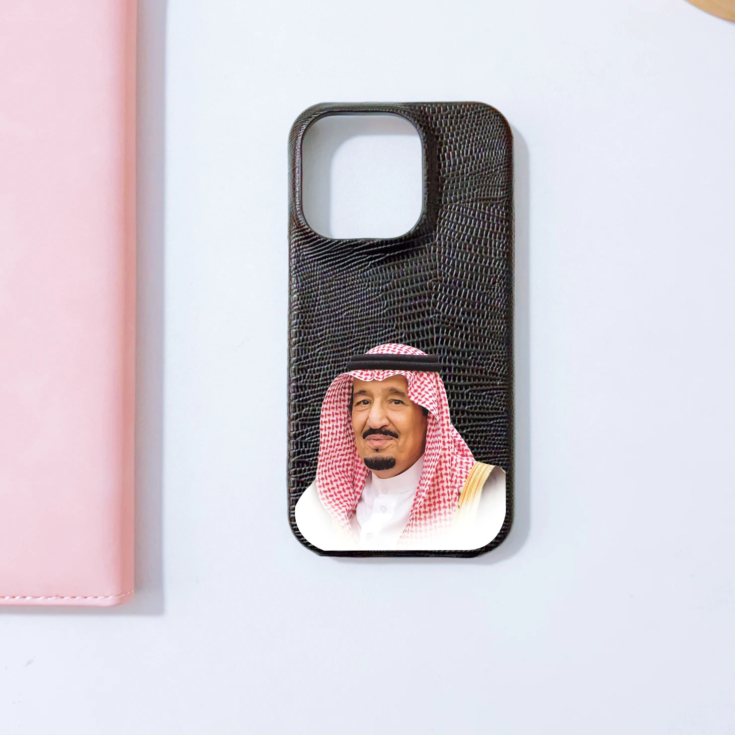 Saudi Arabia picture Retro Lizard pattern leather Case for iPhone 15 14 Phone Cover 15 14 13 12 11 Pro MAX Hard Cover Back Funda