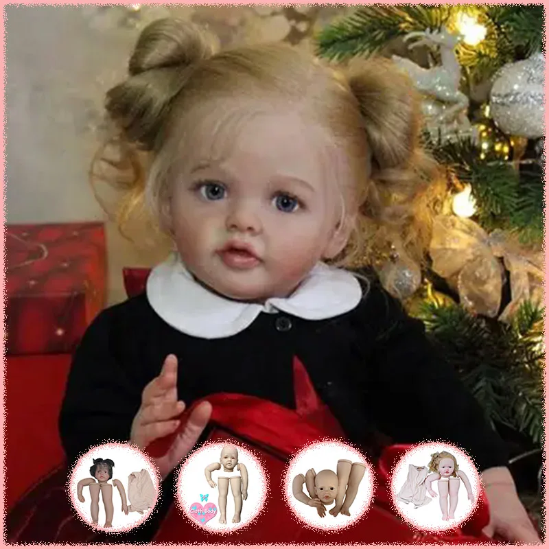Reborn Betty Doll Kit 27Inch Already Painted Kits/Un painted Kits Soft Touch Fresh Color DIY Doll Parts with Cloth Body