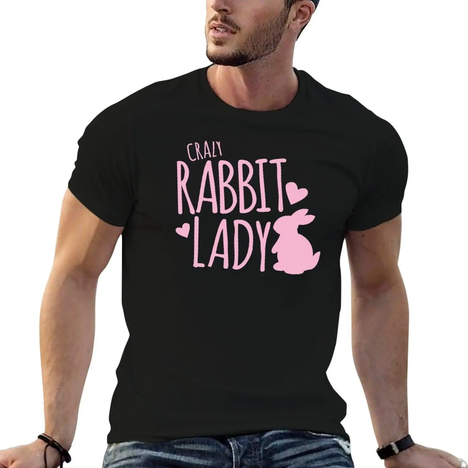 

shirt pink in shirt (bunny) T-Shirt lady t t man luxury man graphic Crazy t summer Rabbit shirt man
