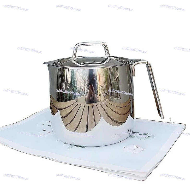 

Oil filter pot 304 stainless steel large capacity hot oil tank with lid for kitchen supplies household filter pour new product