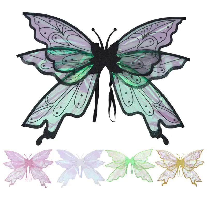 

Kids Adult Sparkly Fairy Butterfly Fairy Wings Princess Butterfly Costume Prop Halloween Cosplay Dress Up Theme Party Cosplay