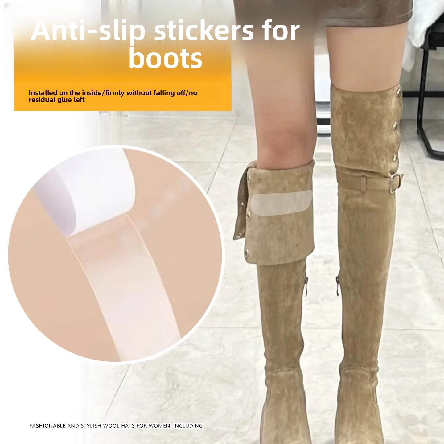 

Противоскользящие длинные сапоги-трубы Pango: невидимые, предотвращающие падения, для зимнего сезона