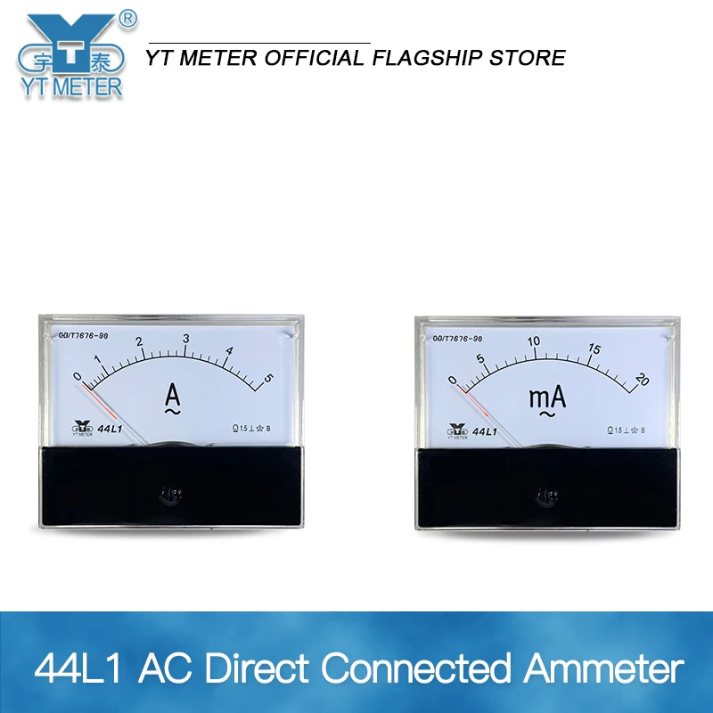 44l1-a AC ammeter Ma meter 10mA 20mA 30mA 50mA 100mA 200mA 300mA 500mA 1A 2A 3A 5A 10A 15A 20A 30A 50A pointer ammeter 80 * 100