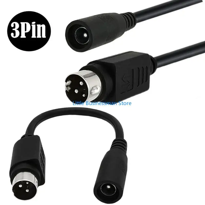 Power Receptacle Conversion Cable 2-Pack with Female 5521 Inlets and Molded Ends for Direct No-Solder Format Changes M76A