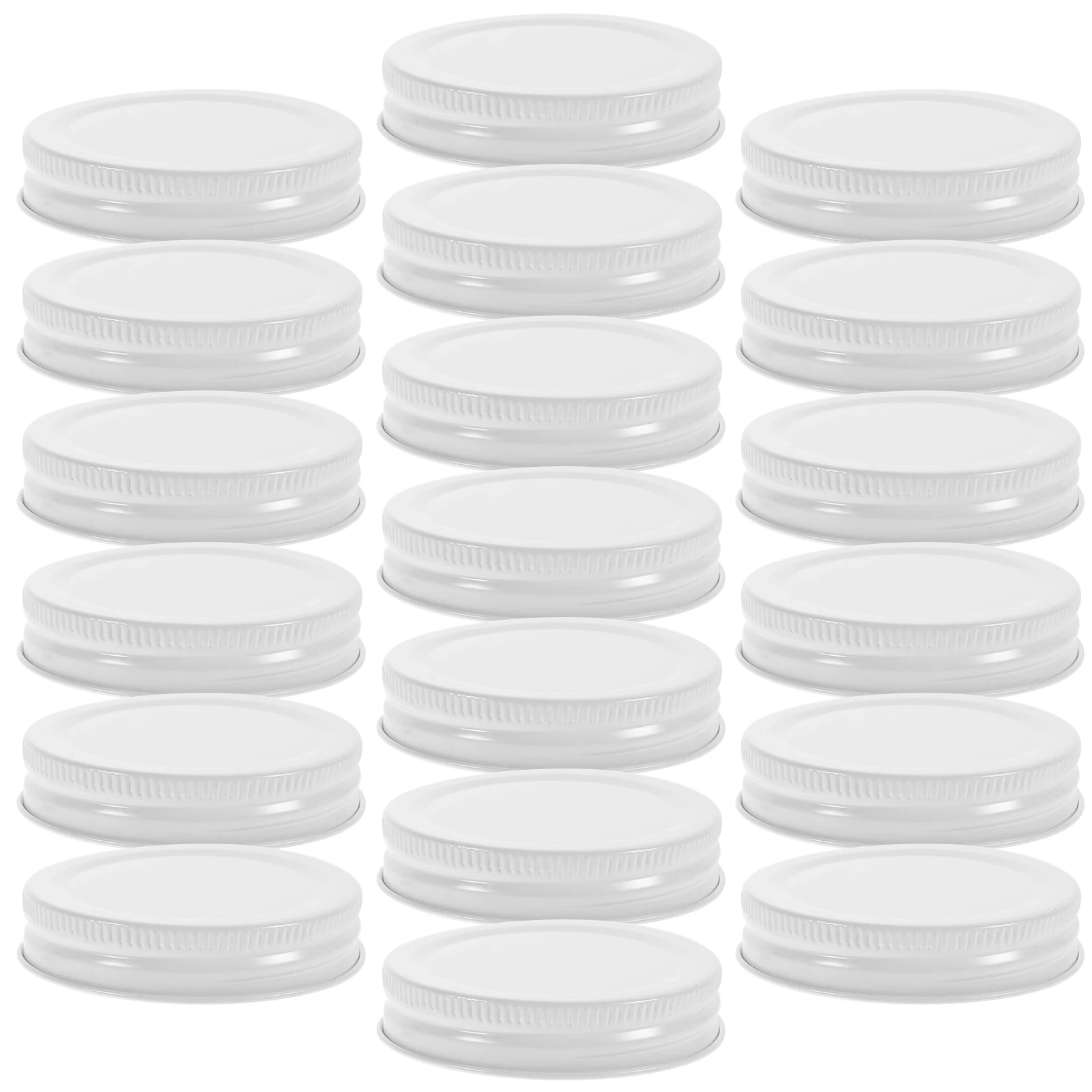 

20Pcs Tinplate Jar Lids Regular Mouth Canning Caps Sealing Covers Jam Jar Covers Canning Jars Wide Mouth