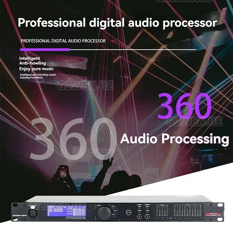 VENU360 Pro Audio Driver Rack 3 ingangen 6 uitgangen Stage Audio Processor Software Rack Professionele audioprocessor Stage Performanc