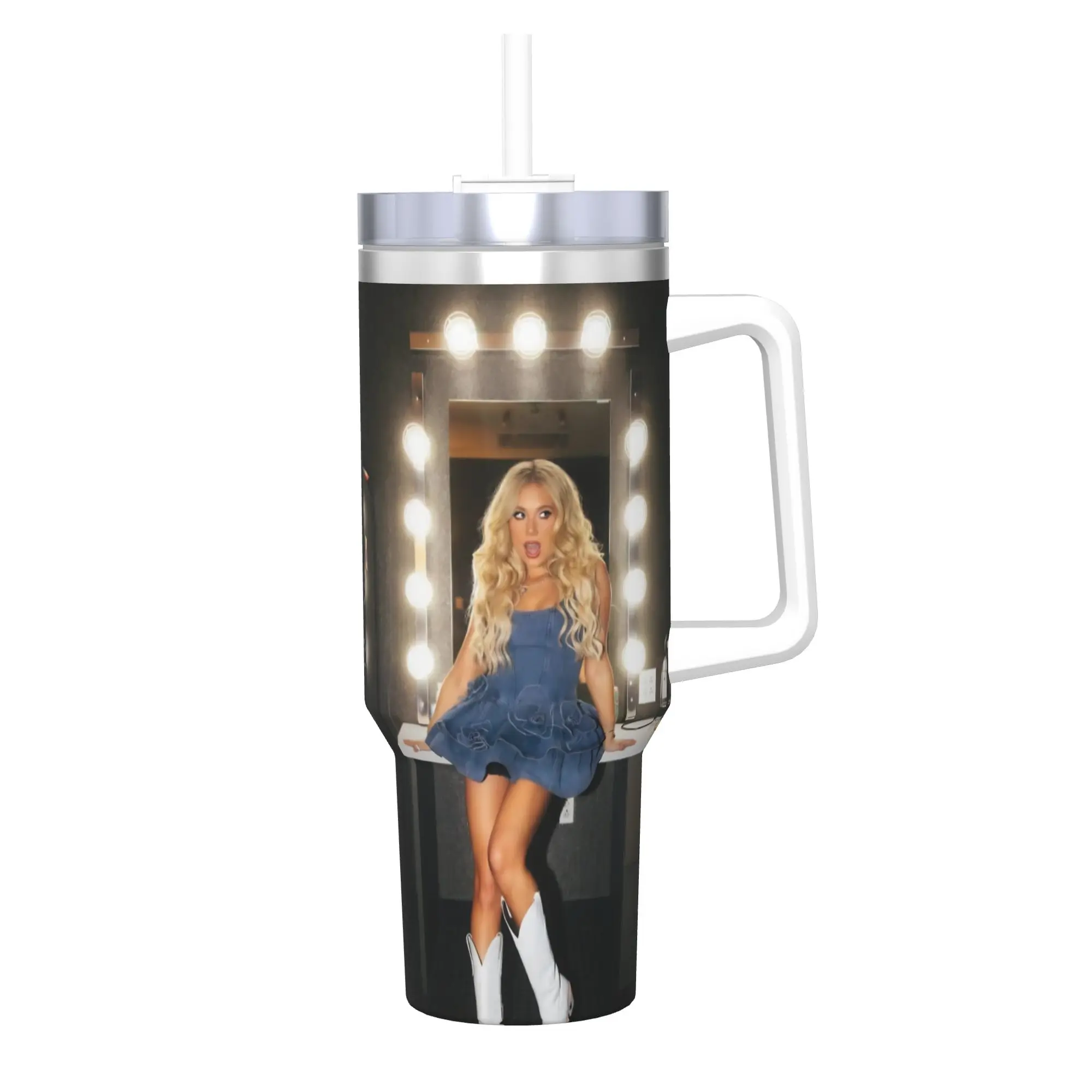 Megan Moroney Singer  40oz Tumbler Stainless Steel Double Wall Vacuum Insulated  Cup With Straw