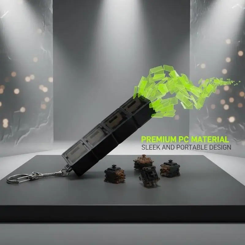 Transparent Pc Material With 2 3 Or 4 Holes And A Snake Chain Keychain Allows For Easy Installation Of Various