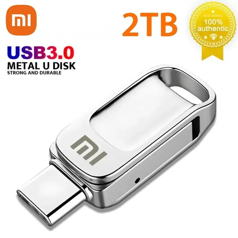 Xiaomi 2tb USB Flash Drive 3.2 Type C PenDrive Memory Stick 64G 128GB Pen Drive 256g Flash Disk for PC Smartphone Storage U Disk