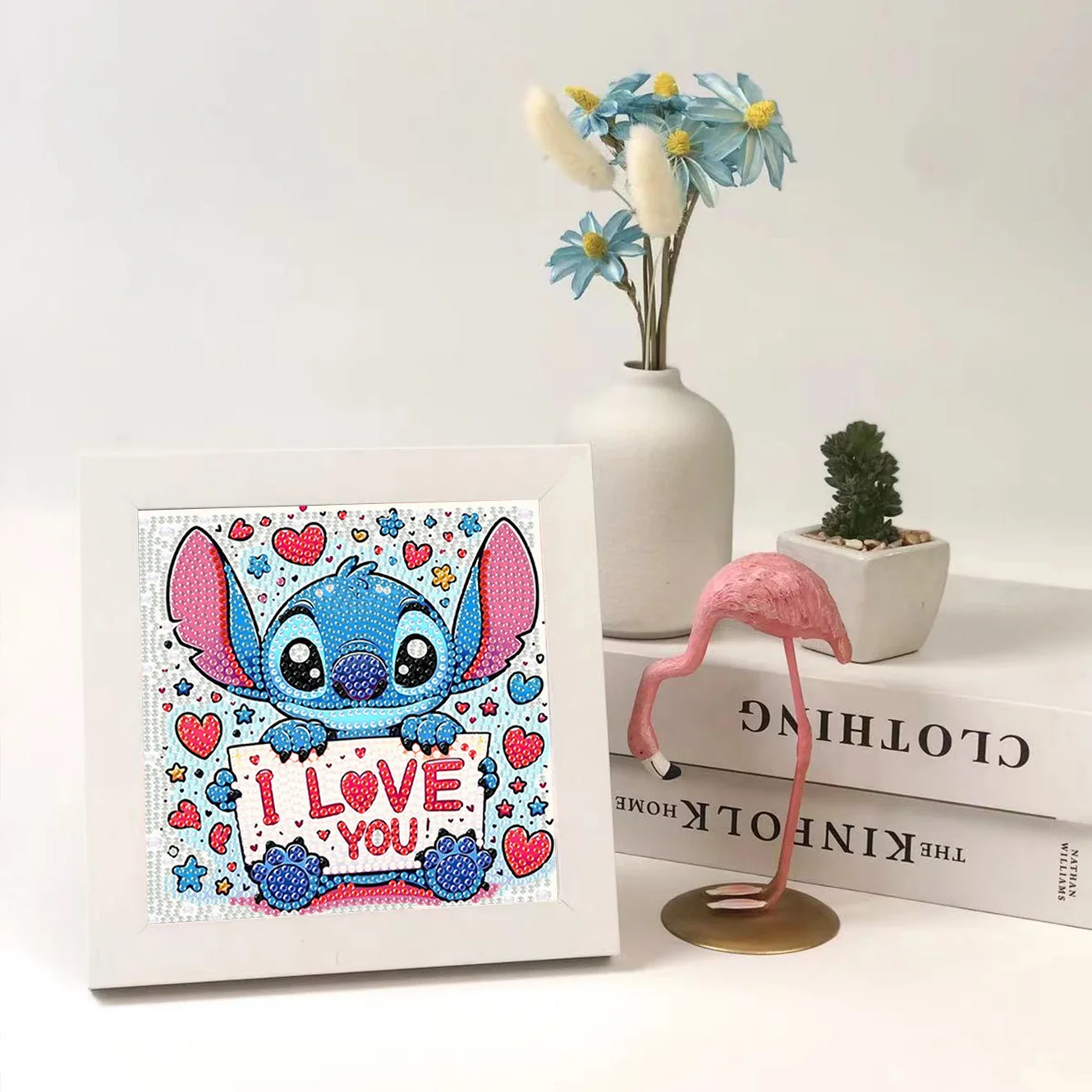 

Disney Cartoon Crystal Diamond Decorative Painting Handmade DIY Cross Embroidery Frame Kit Love Couple Stitch Birthday Gift