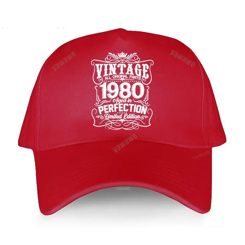 Men cap Classic fashion hats Vintage 1980 Aged In Perfection Limited Edition 42th Birthday Gift Baseball caps casual hip hop hat