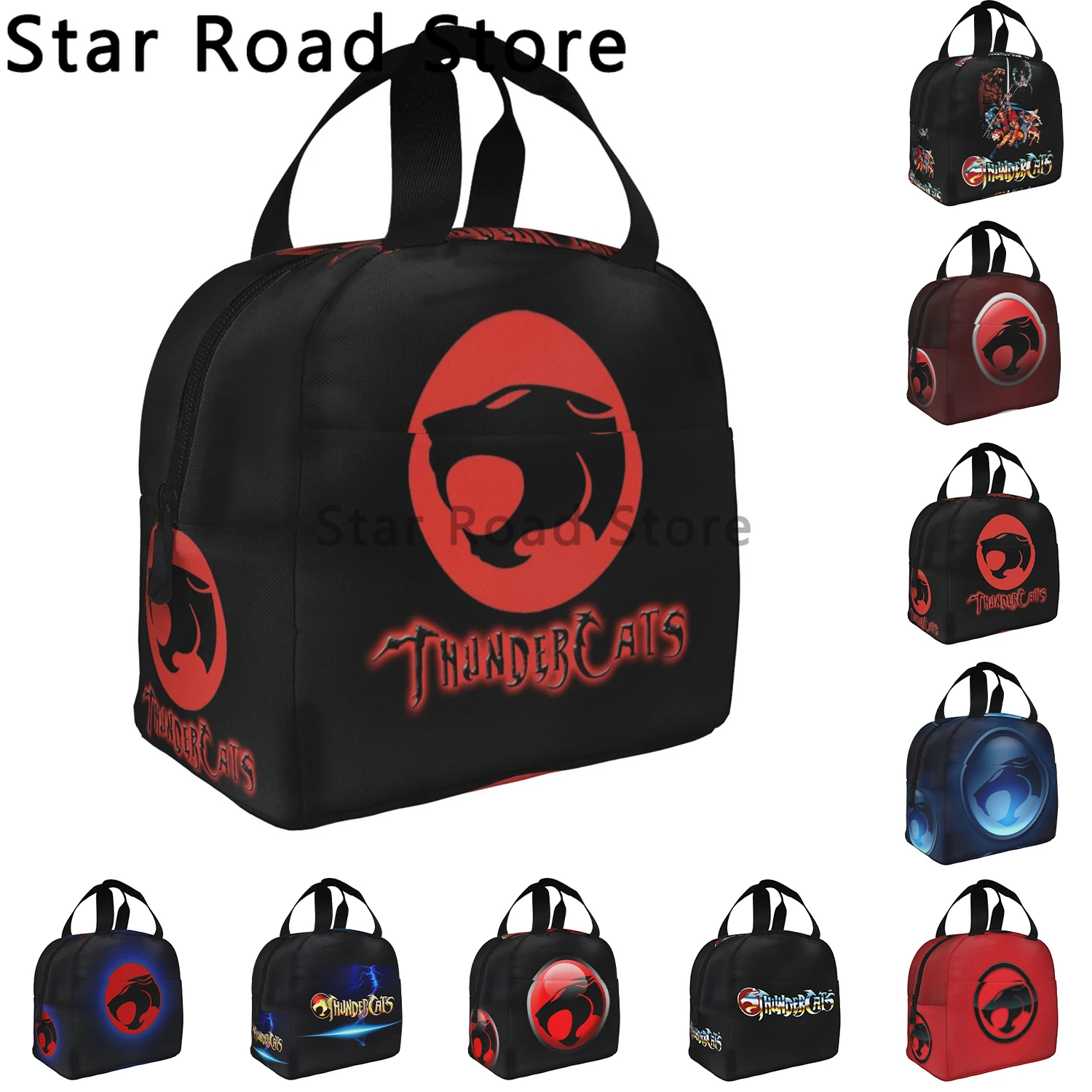 Thundercats Insulated Lunch Bags for Women Men Waterproof HiMan Cheetara Thermal Cooler Lunch Tote Office Work School