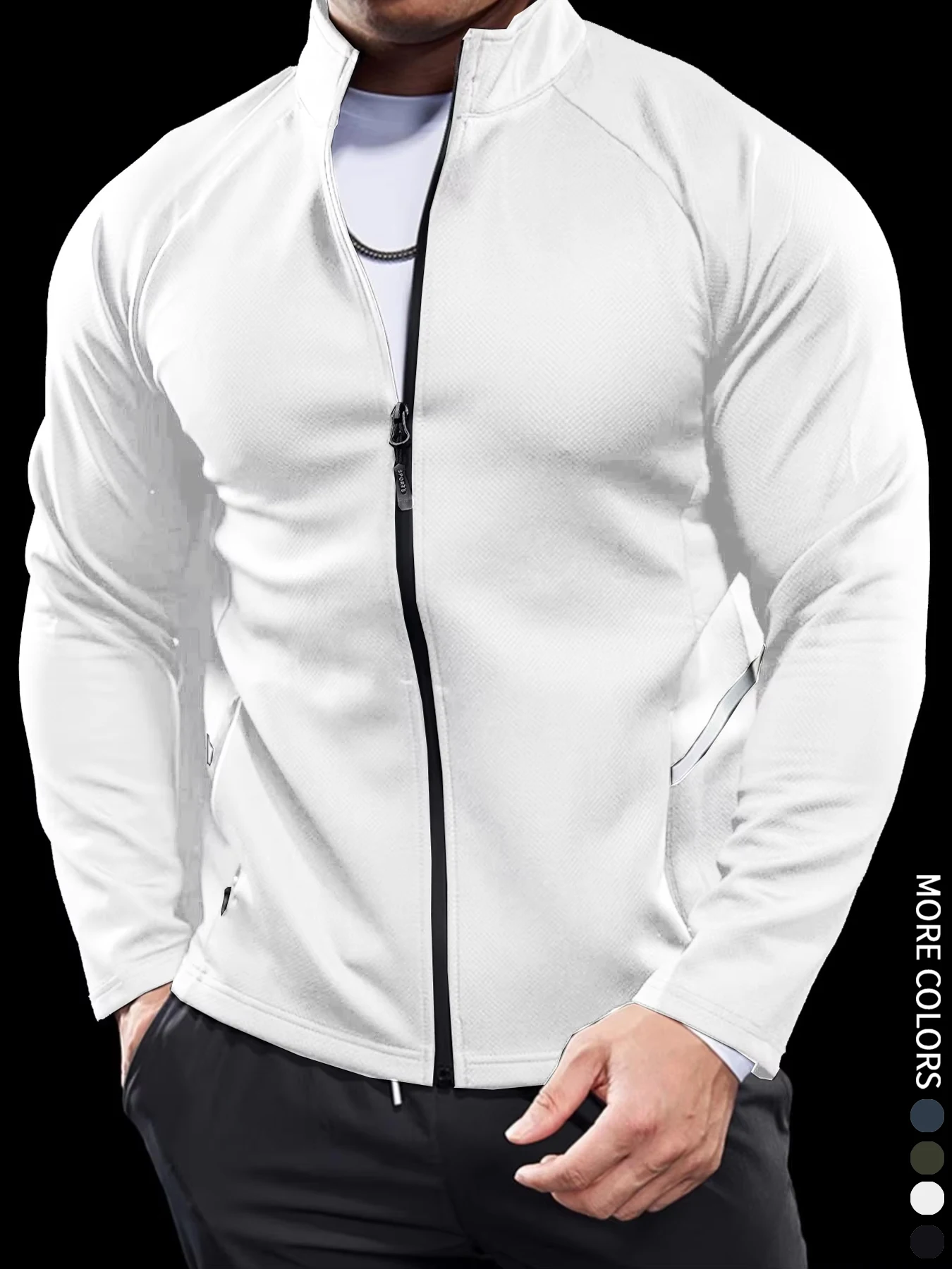 Men\'s Jackets, Training Wear Jackets, Muscle Curves, Fitness Casual, Lightweight, Slim, Quick Dry, Running, Boyfriend\'s Gift