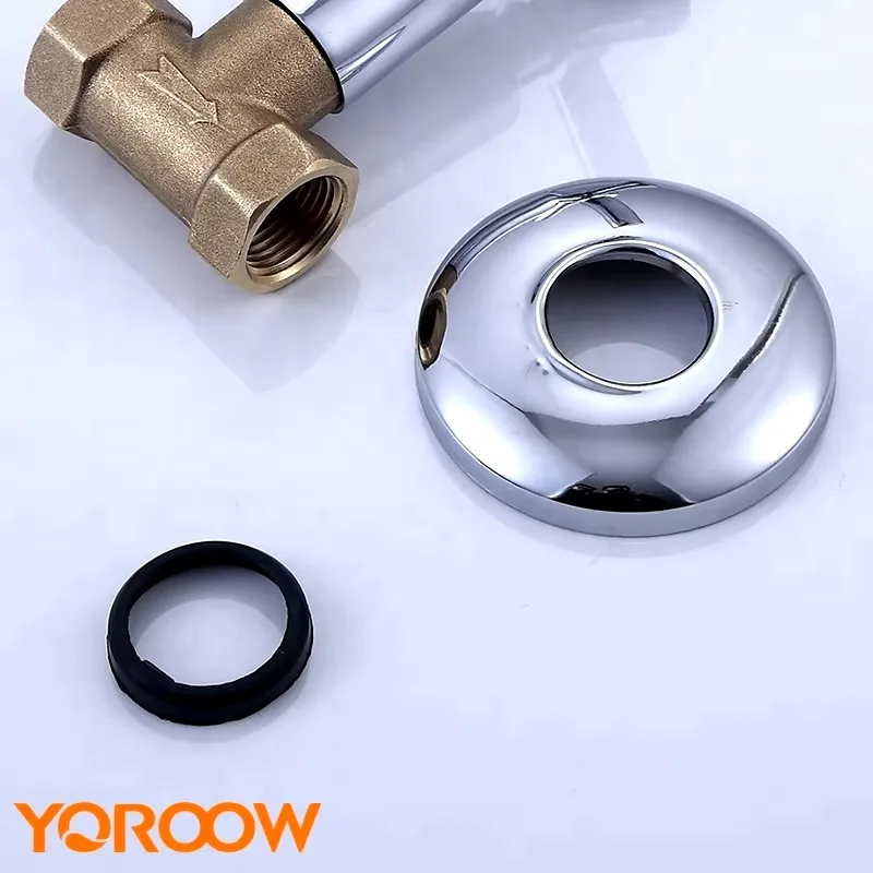 good price OEM chrome plate brass conceal stop valve zinc handle  brass body concealed valve for bathroom