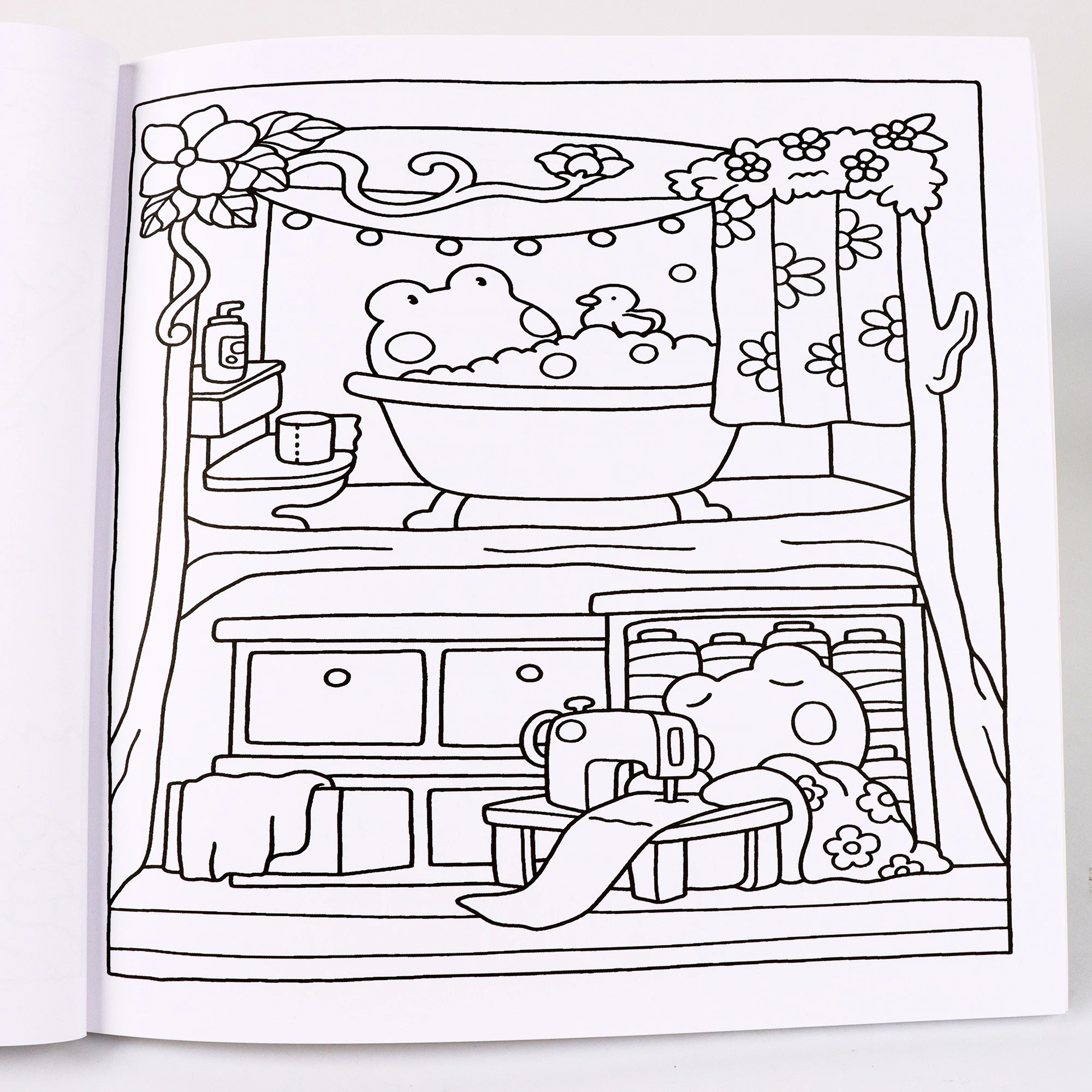 Libros para colorear para adultos y adolescentes con lindos cachorros, libros para colorear de dibujos animados para relajarse en un momento acogedor Hygge