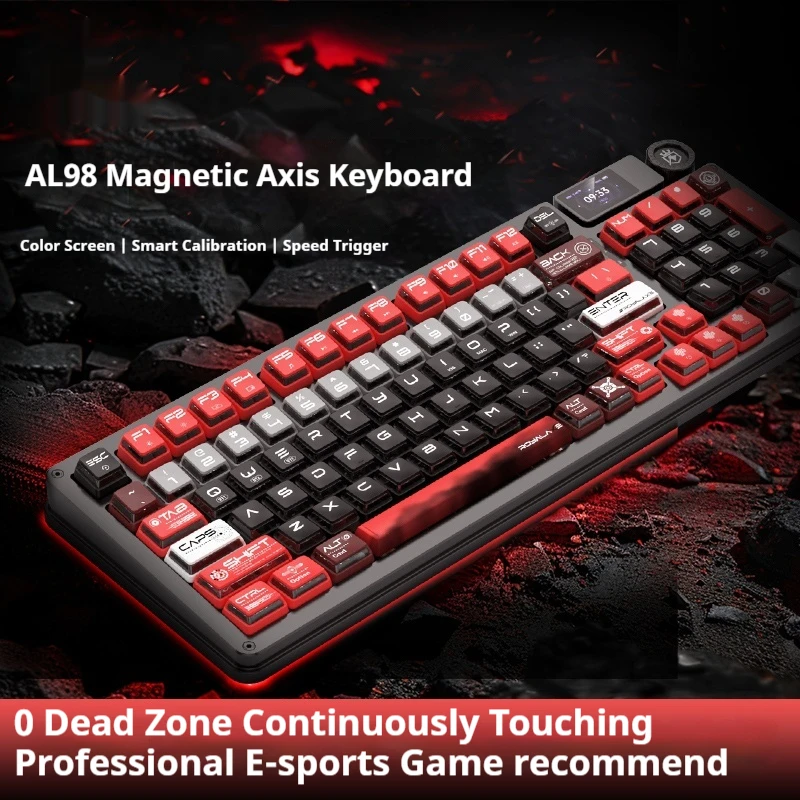 YOAINGO AL98 Magnetic axis keyboard Mechanical customization esports games Three modes wireless Bluetooth Computer keyboard