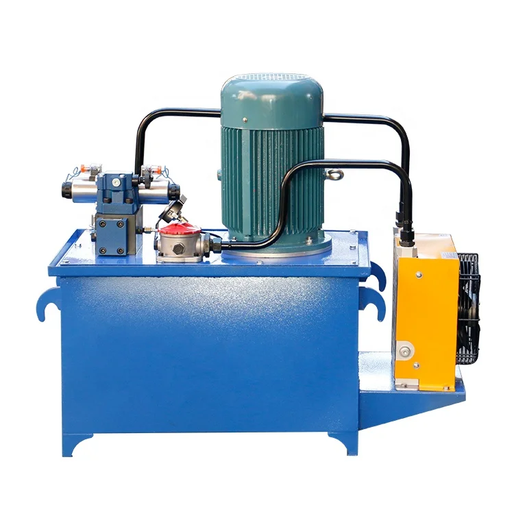 Manufacturer Electric Gear Pump Portable Oil Pump 220v Hydraulic Pump Station with Valve Shell Heat Exchanger Portable China 50