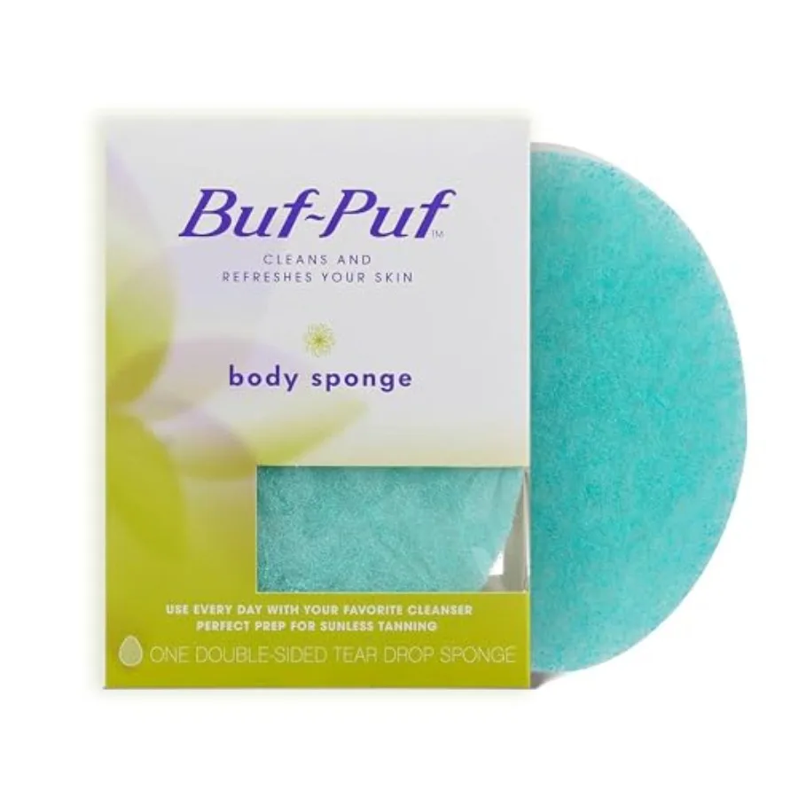 

Buf-Puf Body Sponge Bath Sponge Dermatologist Developed Cleanses Skin of Dirt and Excess Oil Reusable Exfoliating 1 Count