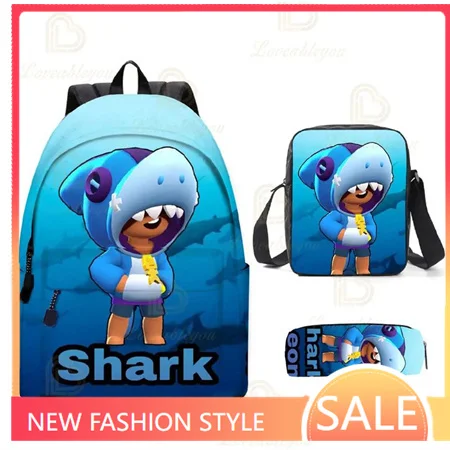 Figurka anime Adisputent Plecak Zestaw toreb Chłopcy Tornistry Kid School Boy Bookbag Student Schoolbag Kid Pencil Case Back to School