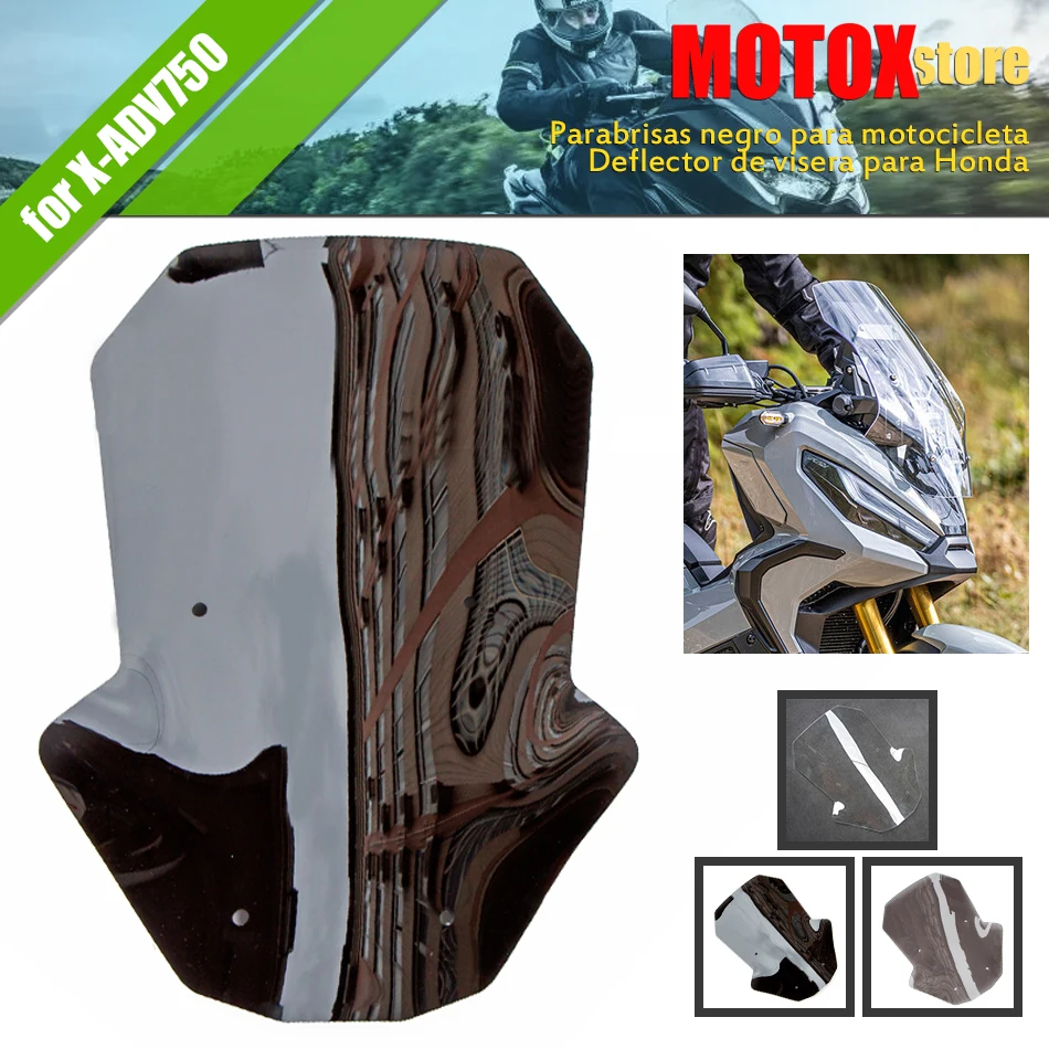 

Black Motorcycle Windscreen Fit for Honda X ADV 750 XADV 750 2017 - 2020 X-ADV750 X ADV 750 2018 2019 Visor Deflector Windshield