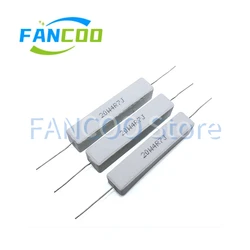 10pcs 20W 5% Cement Ceramic Resistor 0.1R 0.22R 0.33R 0.47R 0.5R 0.68R 0.82R 1R 1.2R 1.5R 1.8R 2R 2.2R 2.7R 3R 3.3R 3.9R 5R 5.1R