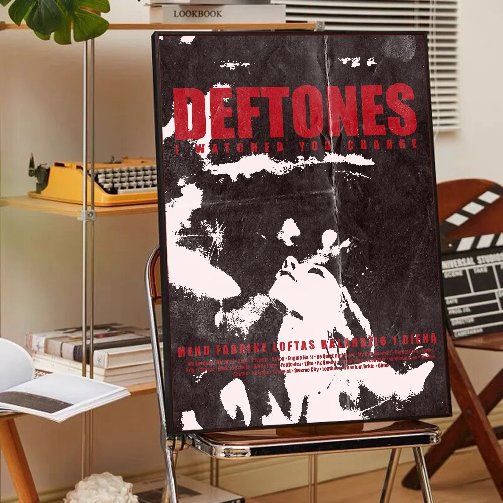 Retro Band Deftones Movie Sticky Posters Vintage Room Bar Cafe Decor Nordic Home Decor