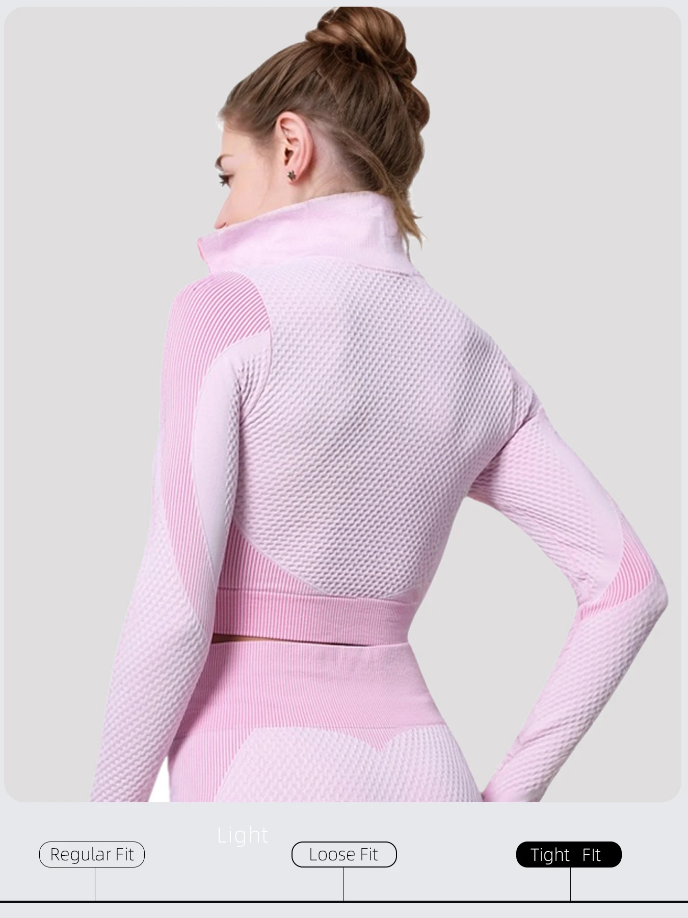 Wulibike Women Yoga Fitness Zipper Sports Long Sleeve Sportswear Fitness Sportswear Running T-shirt High Collar LongSleeves