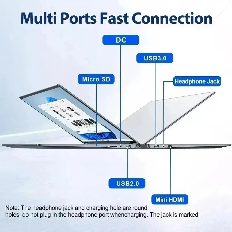 High Speed 2026 Power Ultra 15.6" Notebook Intel i9-9900 Processor, 16GB RAM 1TB SSD Portable PC for Gaming Office Use - view 5