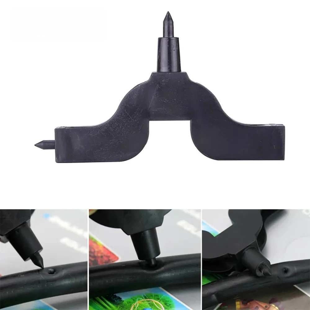 For 2 PCS Water Irrigation Fittings 3mm&4mm Hose Hole Punch 1/4