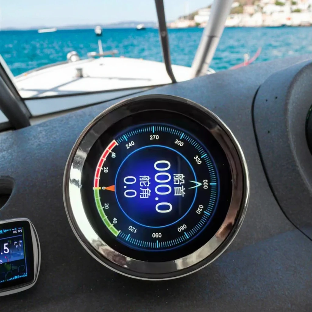 FD-9 Digital Signal Complete System Stainless Steel Marine Rudder Indicator and Propeller Set with 12V/24V IP67 Waterproof