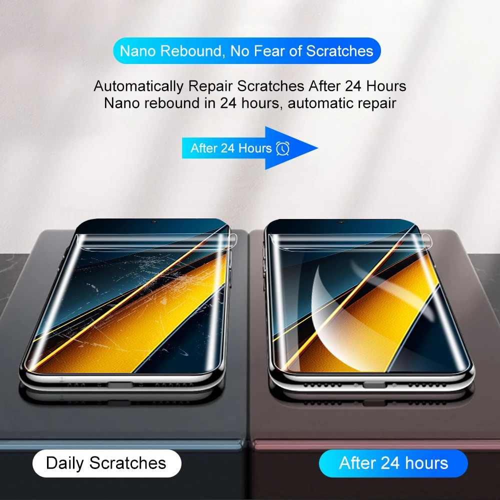 2in1 For Xiaomi Poco X6 Pro Camera Lens Protective Glass pocophone X6pro HD protective Film X 6pro 6.67 inches hydrogel film image 3