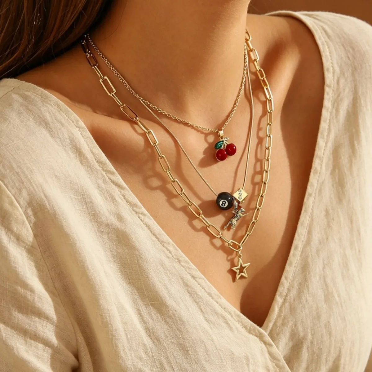 Multi Strand Beaded Statement Necklace Red Turquoise Chips Women Bohemian Layered Party Trendy Fashion Jewelry
