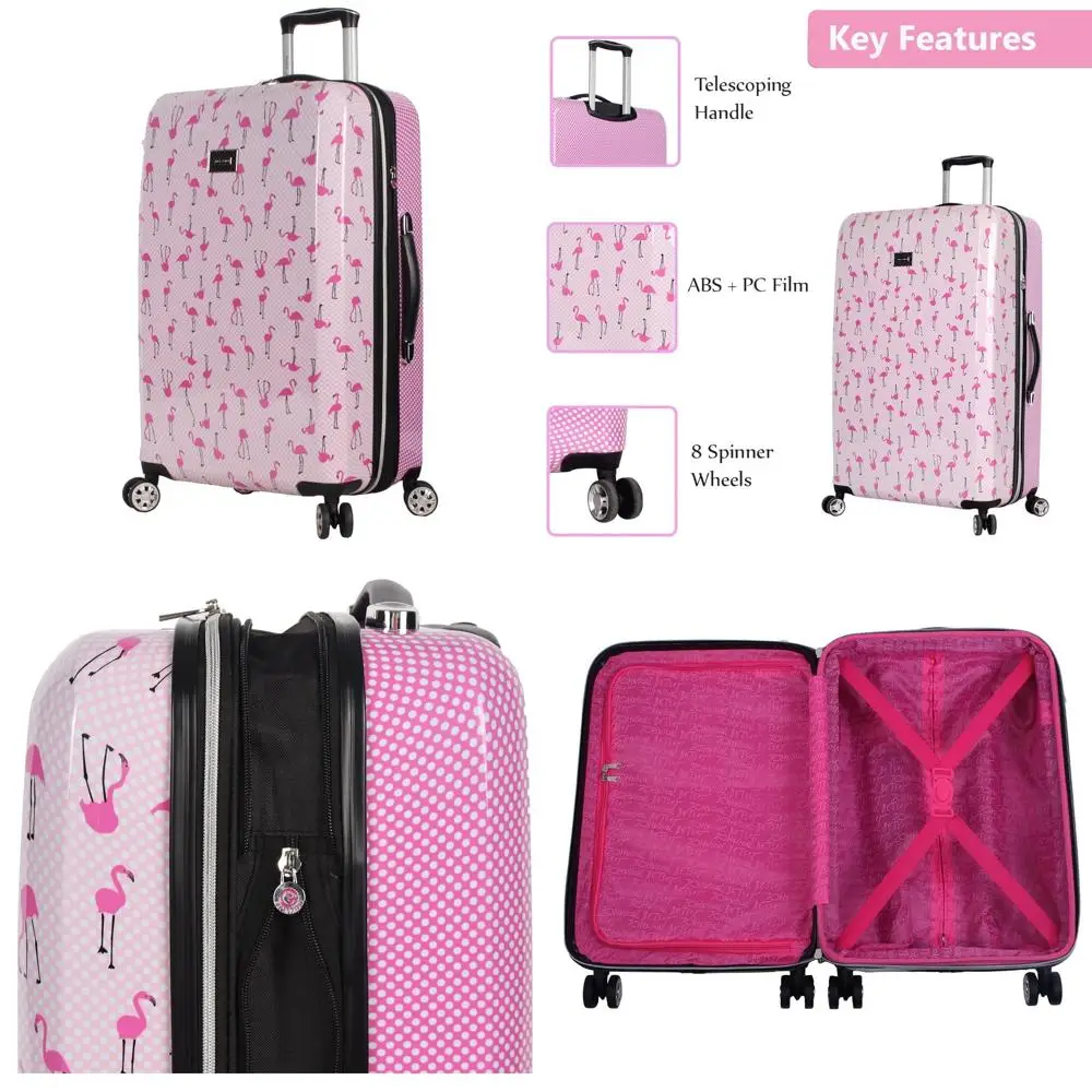 

Expandable Scratch-Resistant Hardside Suitcase 26 Inch - Light Weight Checked Luggage Collection with ABS + PC Material