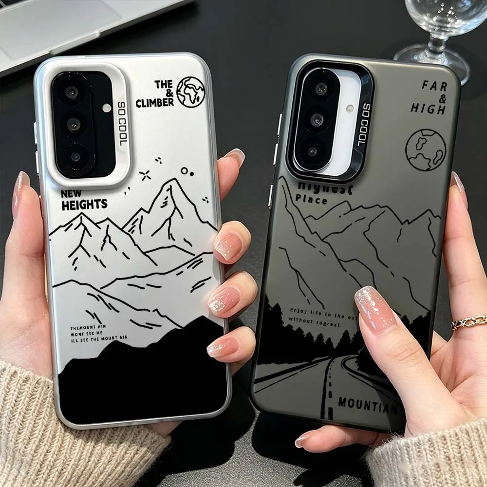Mountain Climber Design Phone Case For Samsung Galaxy A26 A25 A24 A23 A22 A21s A20s A16 A15 A14 A13 A12 A11 A06 A05 A04 A03