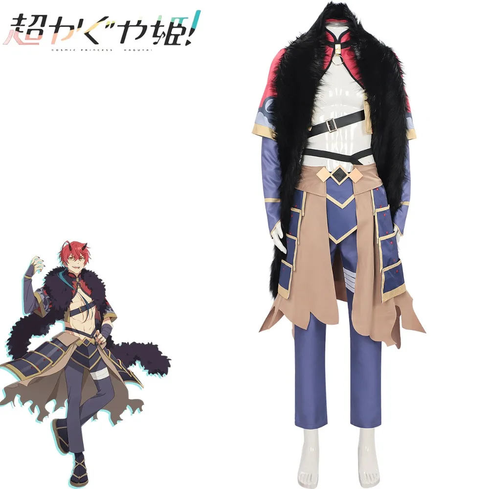 

Kaguya Full Set Cosplay Costume Anime Theme Role Play Outfit Soft Fabric Stage Performance Clothing for Comic Con Party