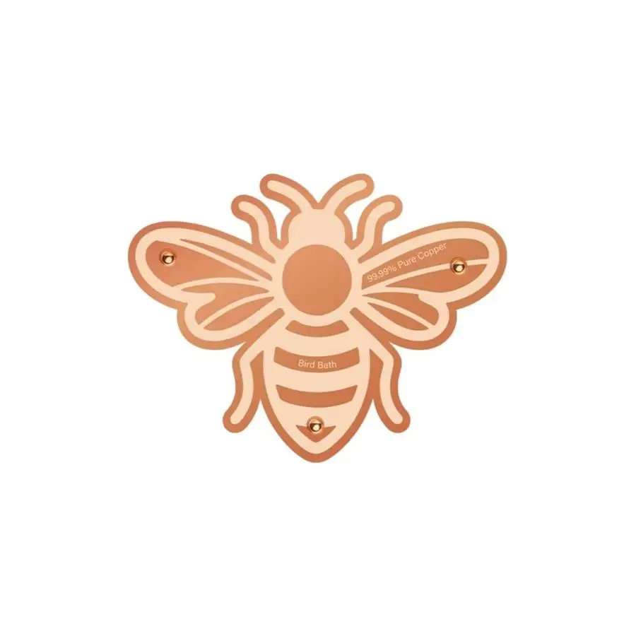 1/5/10/20/50/100pcs 99.99% Pure Copper Bird Bath Tray, 4-Inch Decorative Water Purification Tray with Three-Point Support, Desig