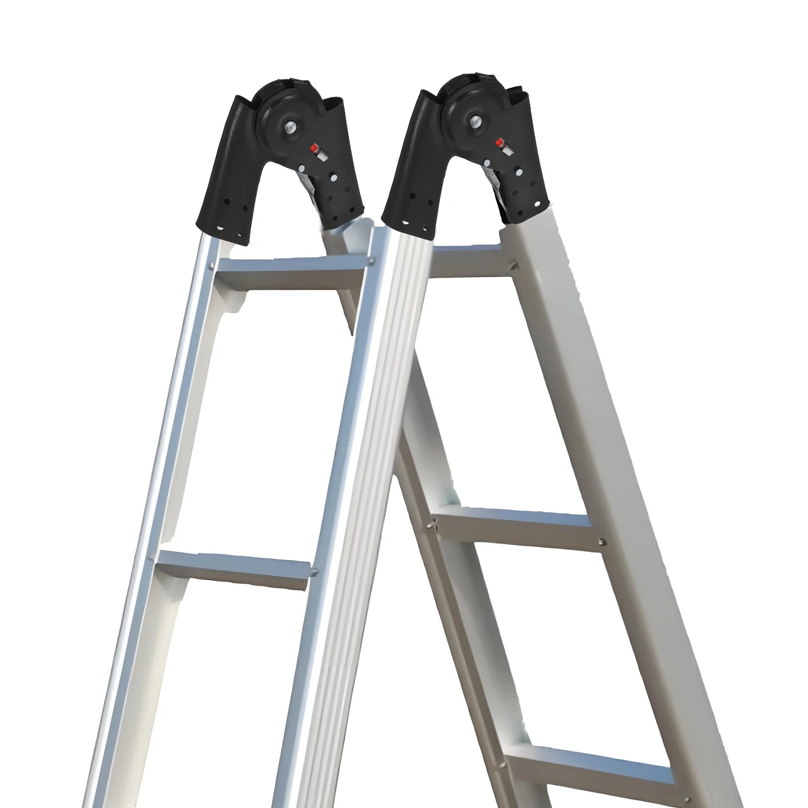 

Aluminum Ladder Accessories Folding Hinge Joint Head Design Safety Lock Mechanism Sturdy Connection Elbow Design Attic Ladder