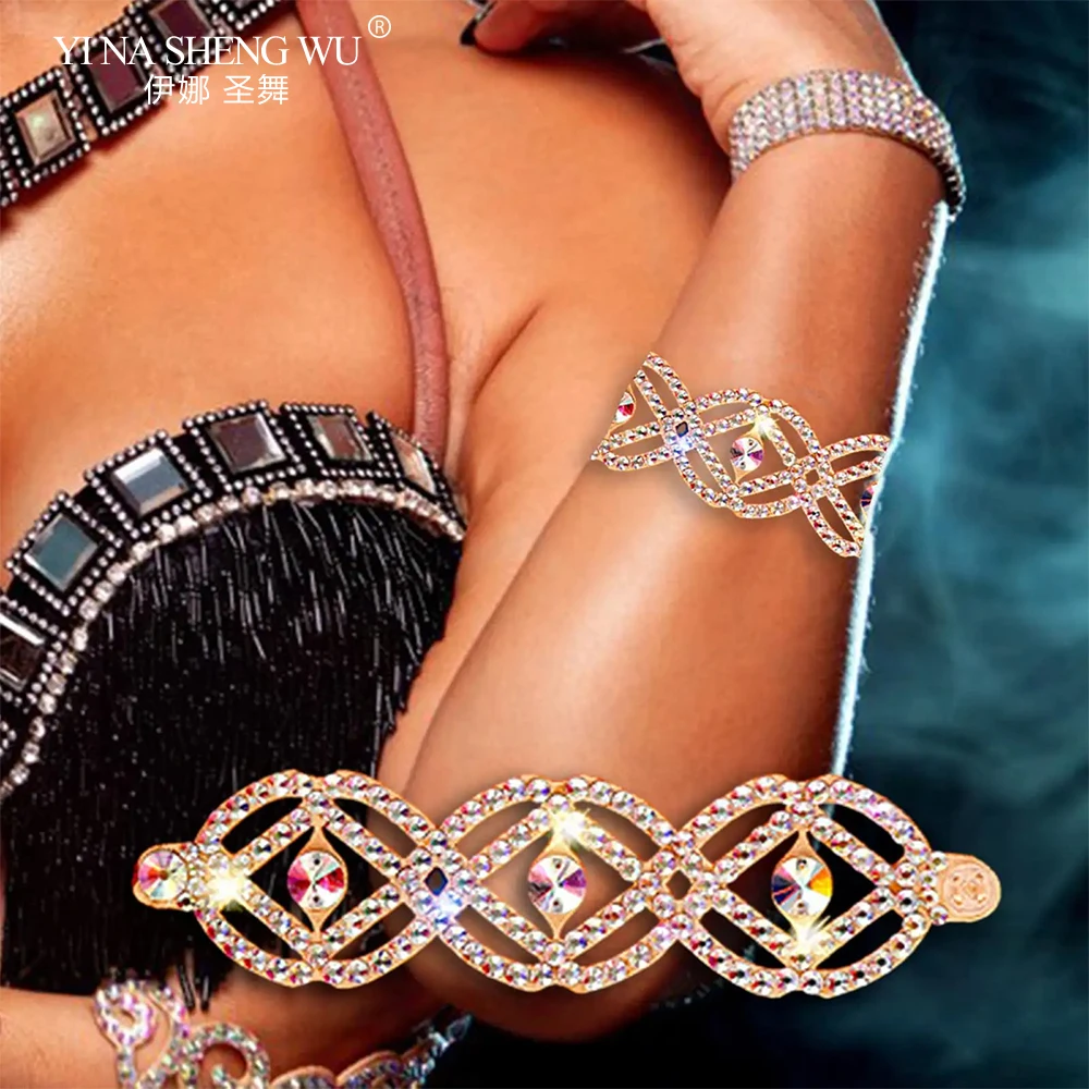 سوار الرقص الشرقي مرصع بالألماس سلسلة اليد الرقص الشرقي الإناث مزاجه مهنة الأداء الملحقات نمط جديد