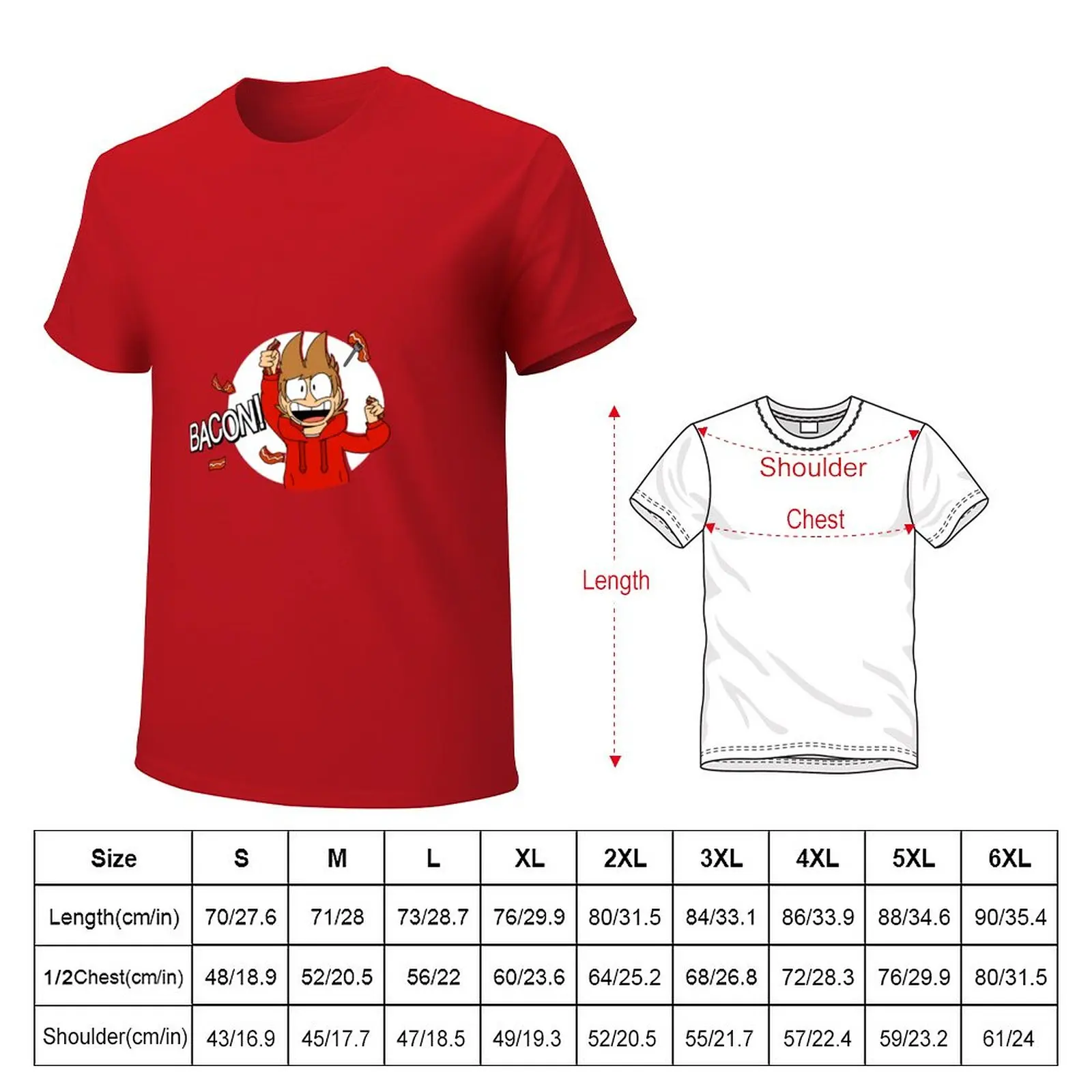 Eddsworld - Legacy Tord Bacon Shirt (fixed size) T-Shirt cute clothes t shirt man mens graphic t-shirts funny