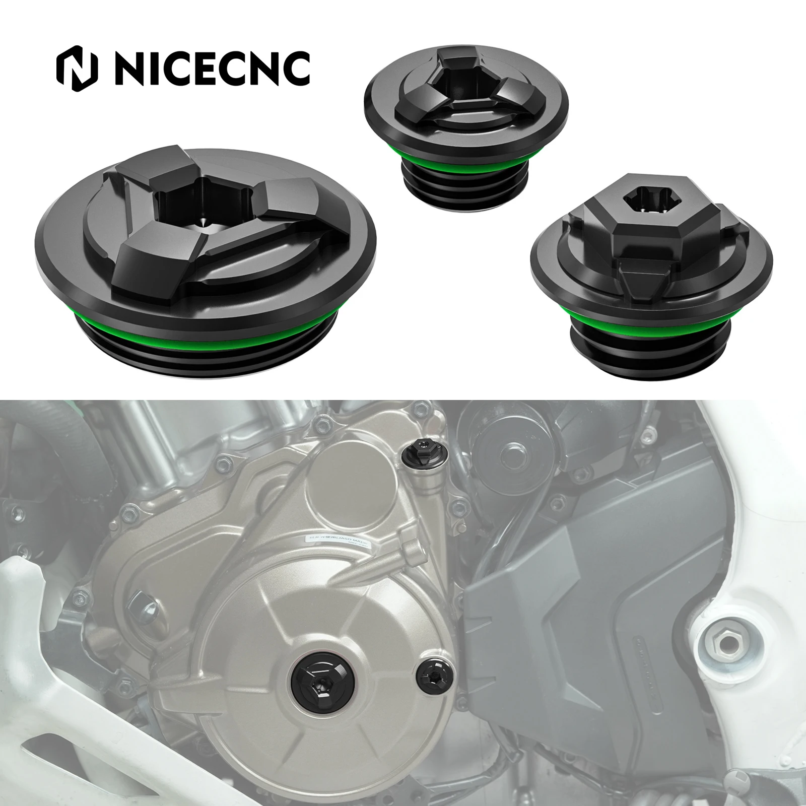 Motorcycle Timing Inspection Plug Oil Filler Cap for Honda CRF1100L Africa Twin 2020-2026 CRF1000L Africa Twin/ADV Sports 16-19